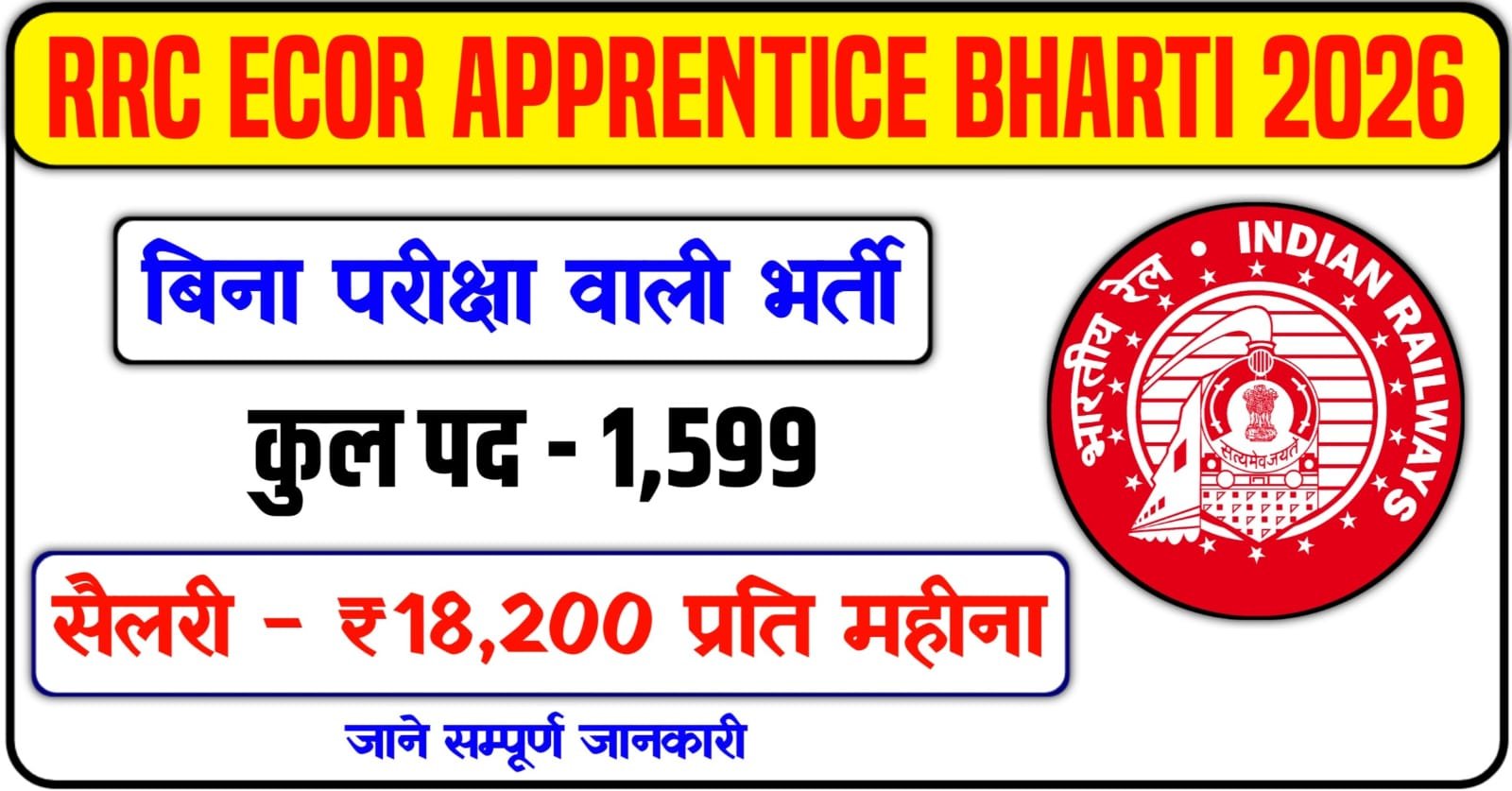 RRC ECOR Apprentice Vacancy 2026